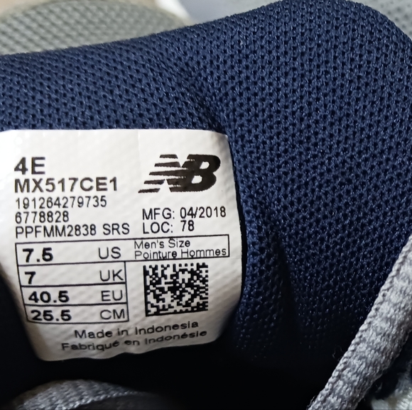 New Balance MX517 Training sneakers gray NWOT - Picture 3 of 8